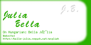 julia bella business card